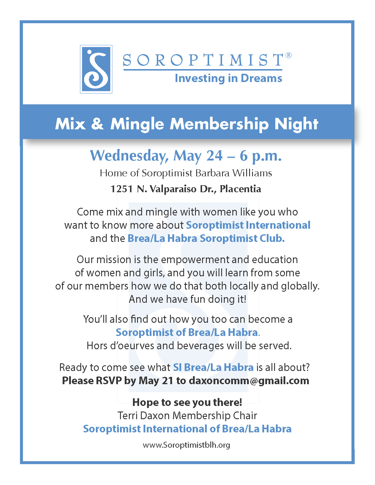 Mix and Mingle flyer 2023